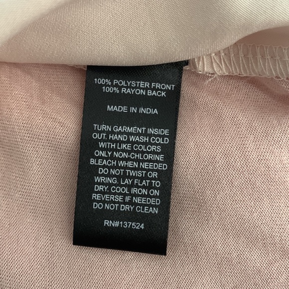 Express Pale Pink Short Sleeve T-Shirt Top - Picture 9 of 9